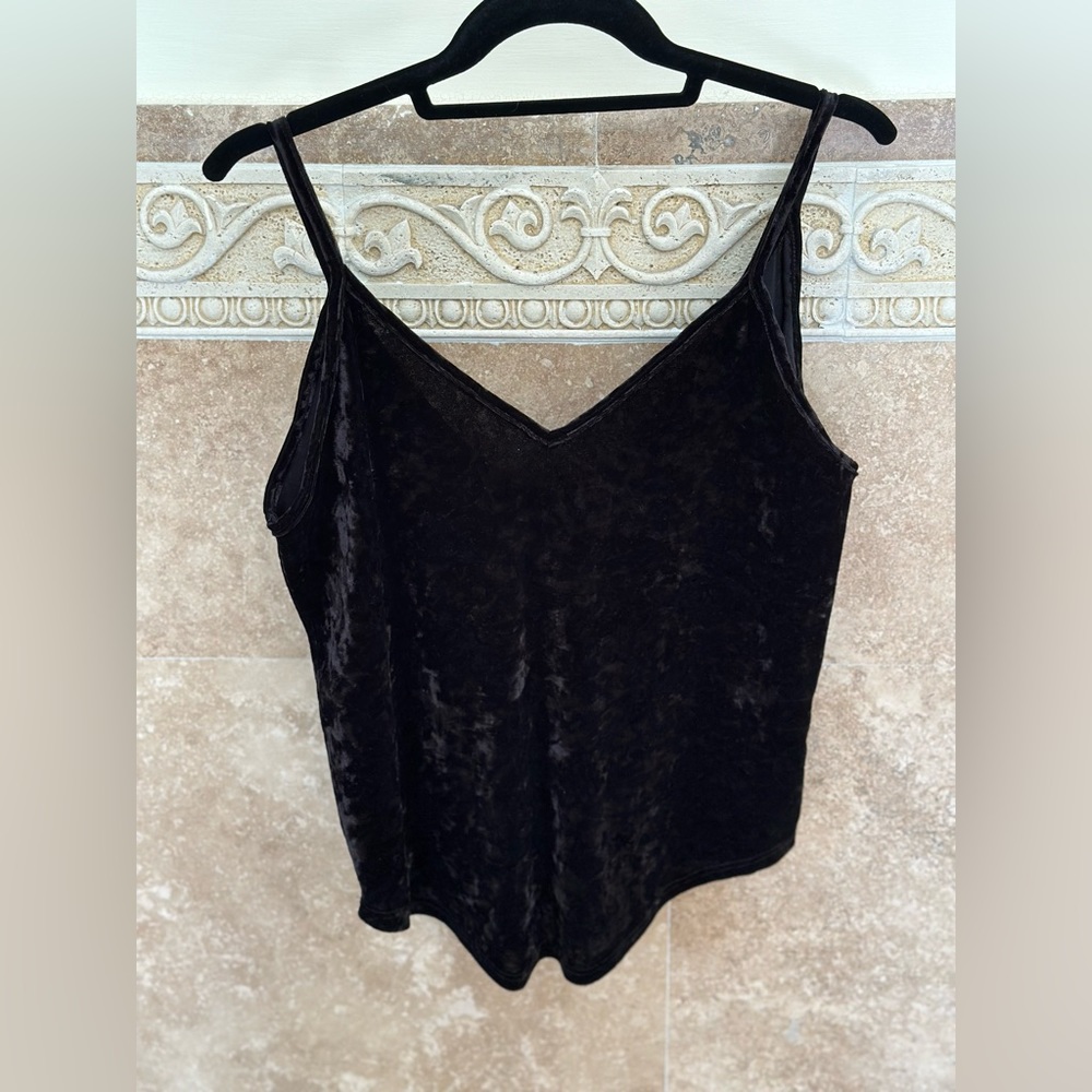 Crushed velvet camisole